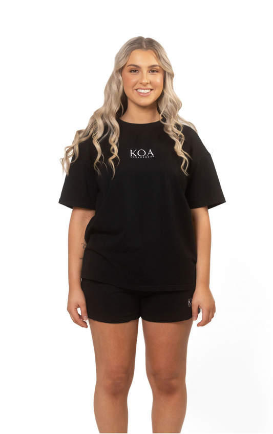 Oversized unisex tee - Black