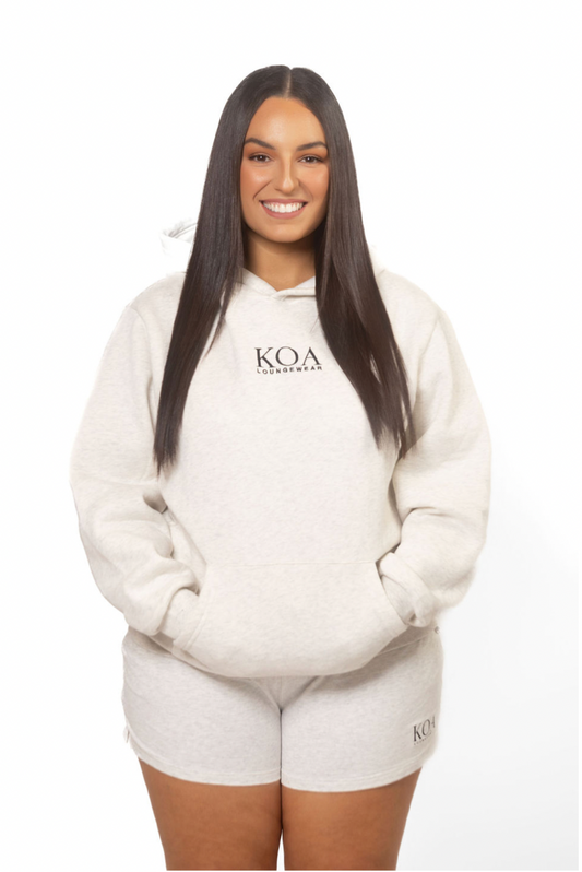 Grey unisex hoodie