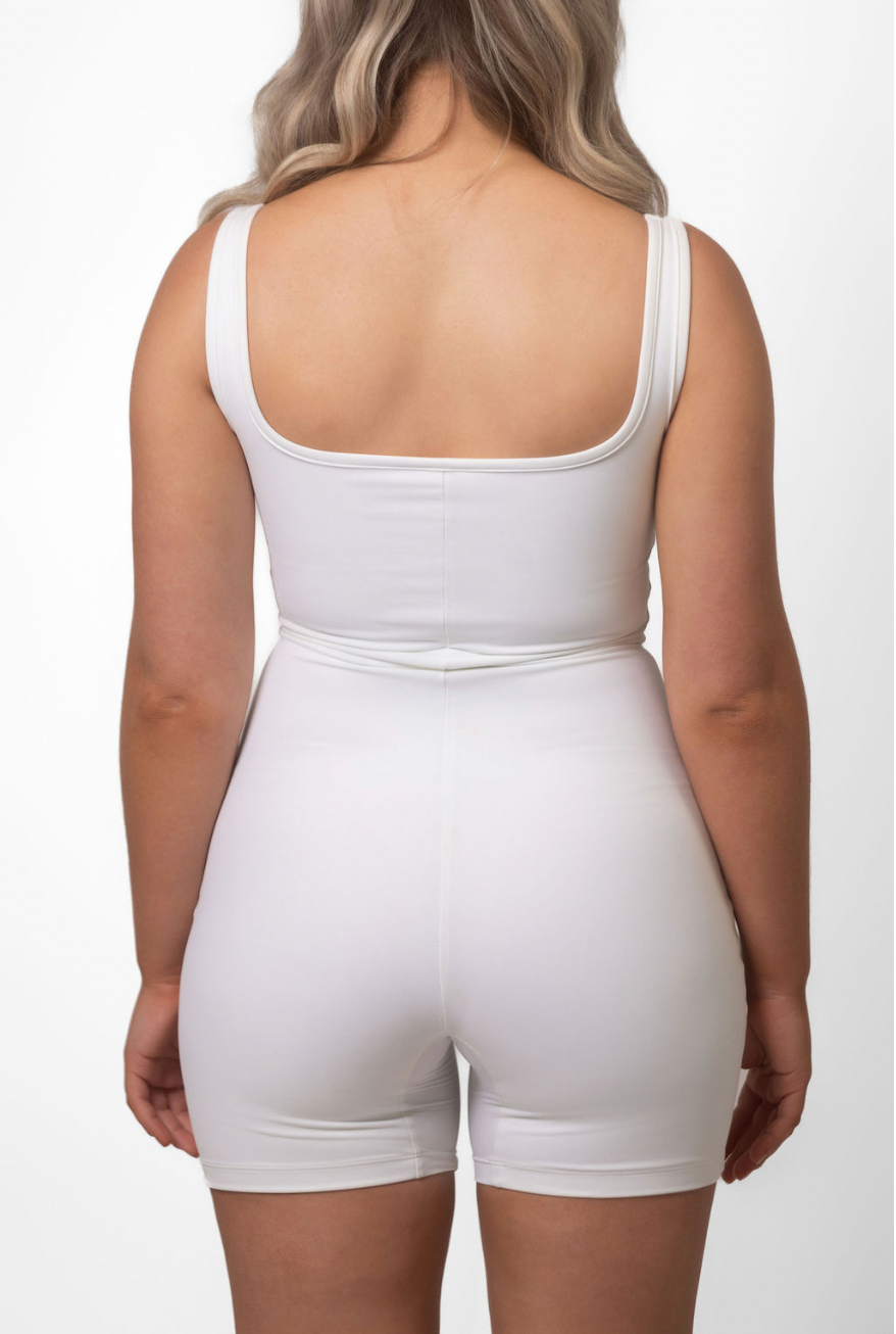 Ava Romper - White