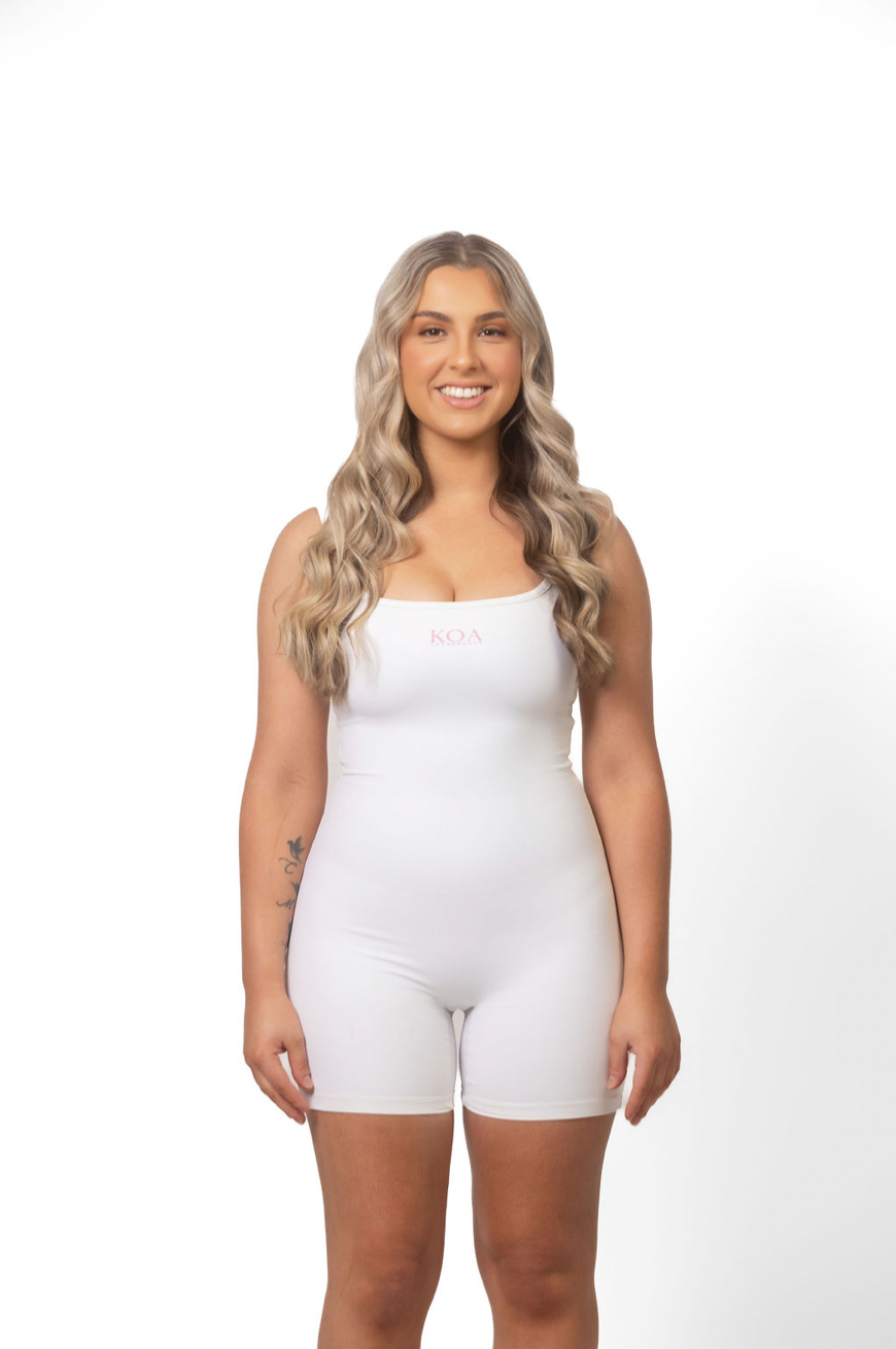 Ava Romper - White