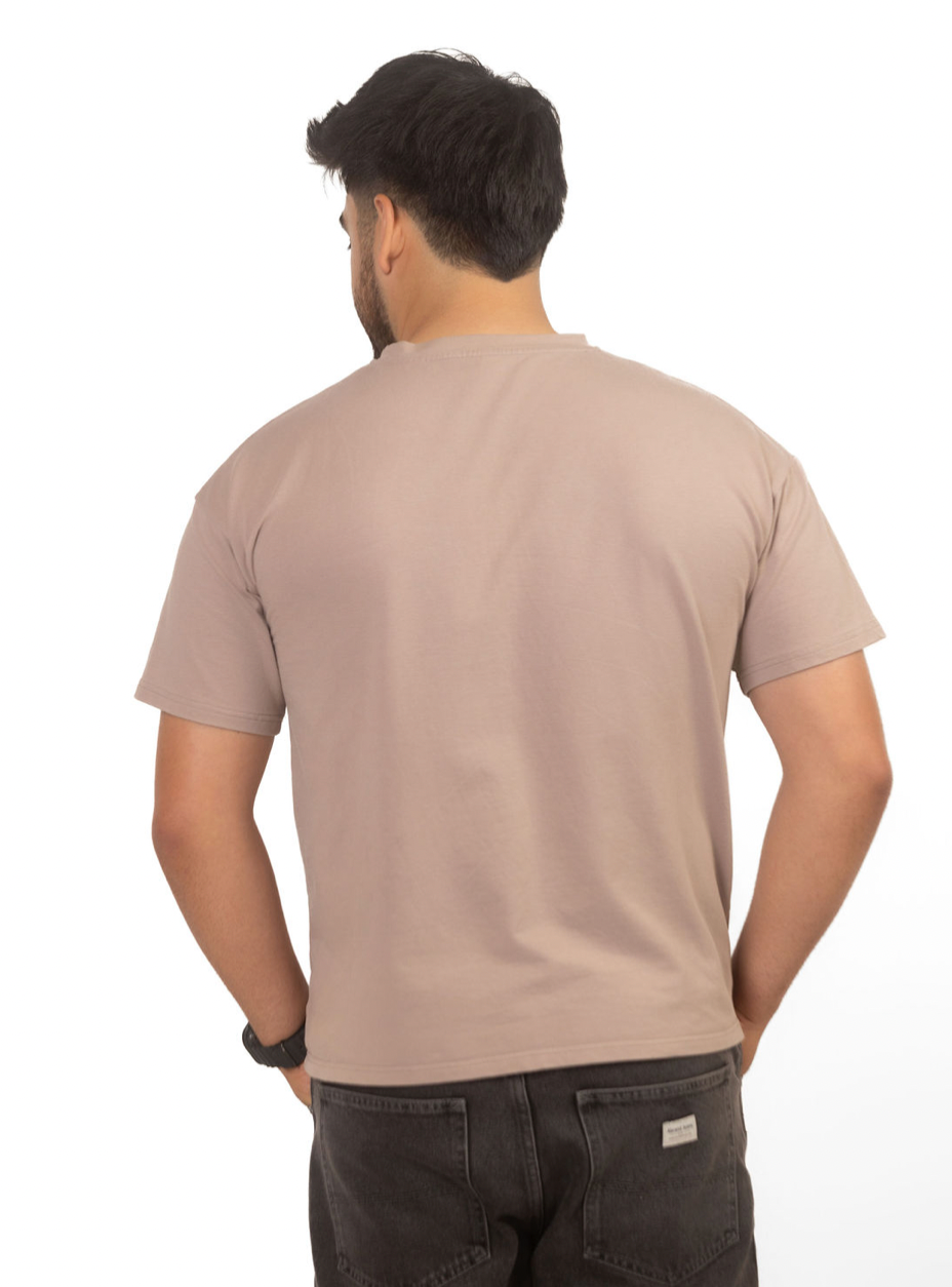 Oversized unisex tee - Brown