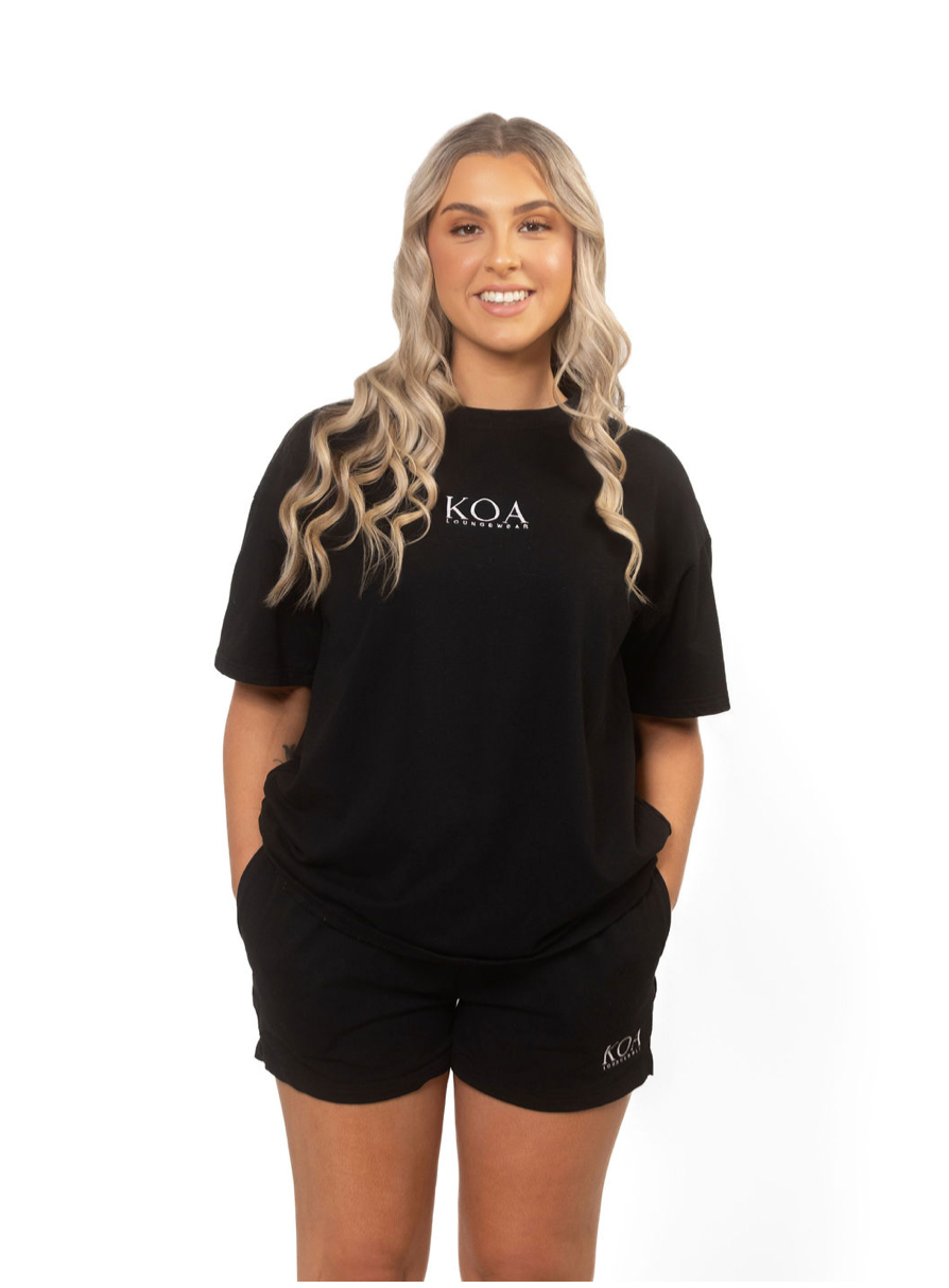 Black shorts and tee bundle