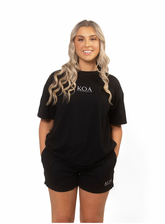 Black shorts and tee bundle