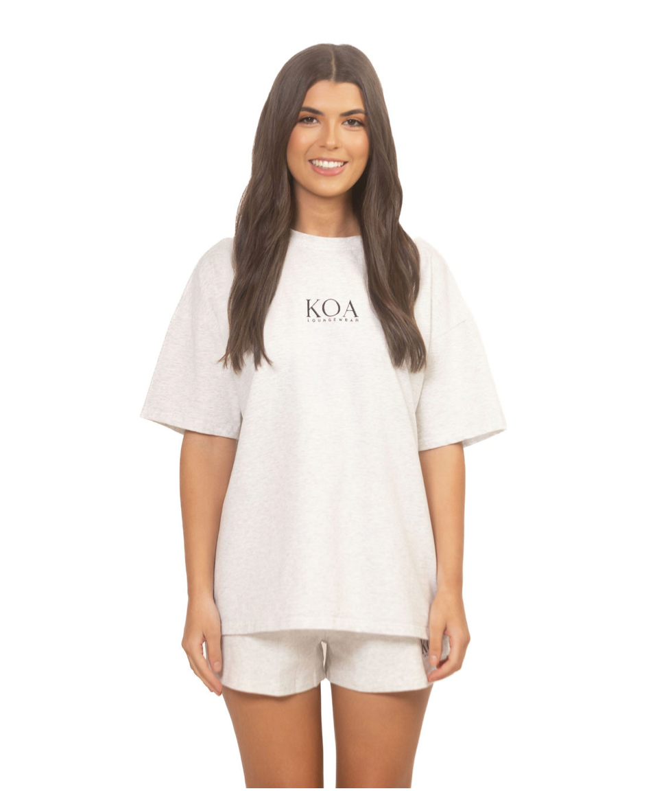 Grey shorts and tee set