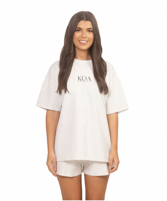 Grey shorts and tee set